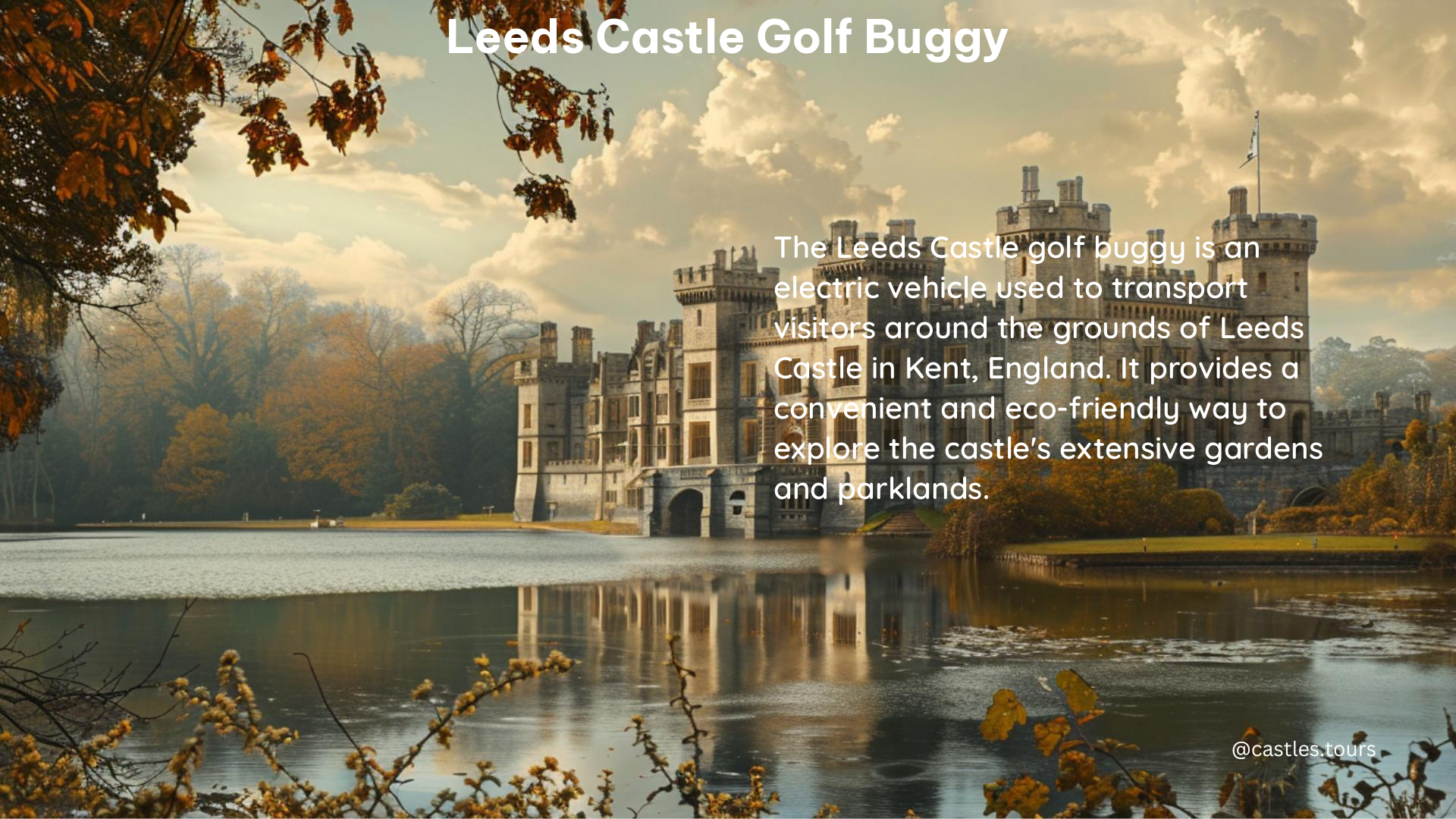 leeds castle golf buggy