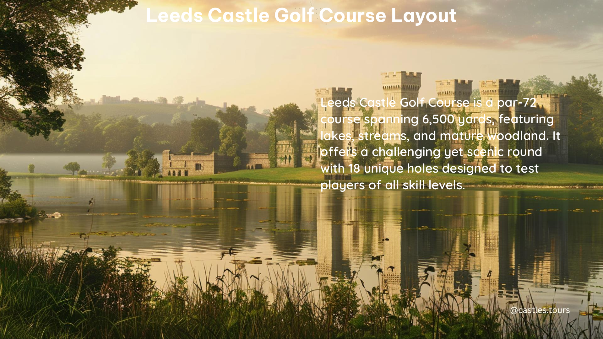 leeds castle golf course layout