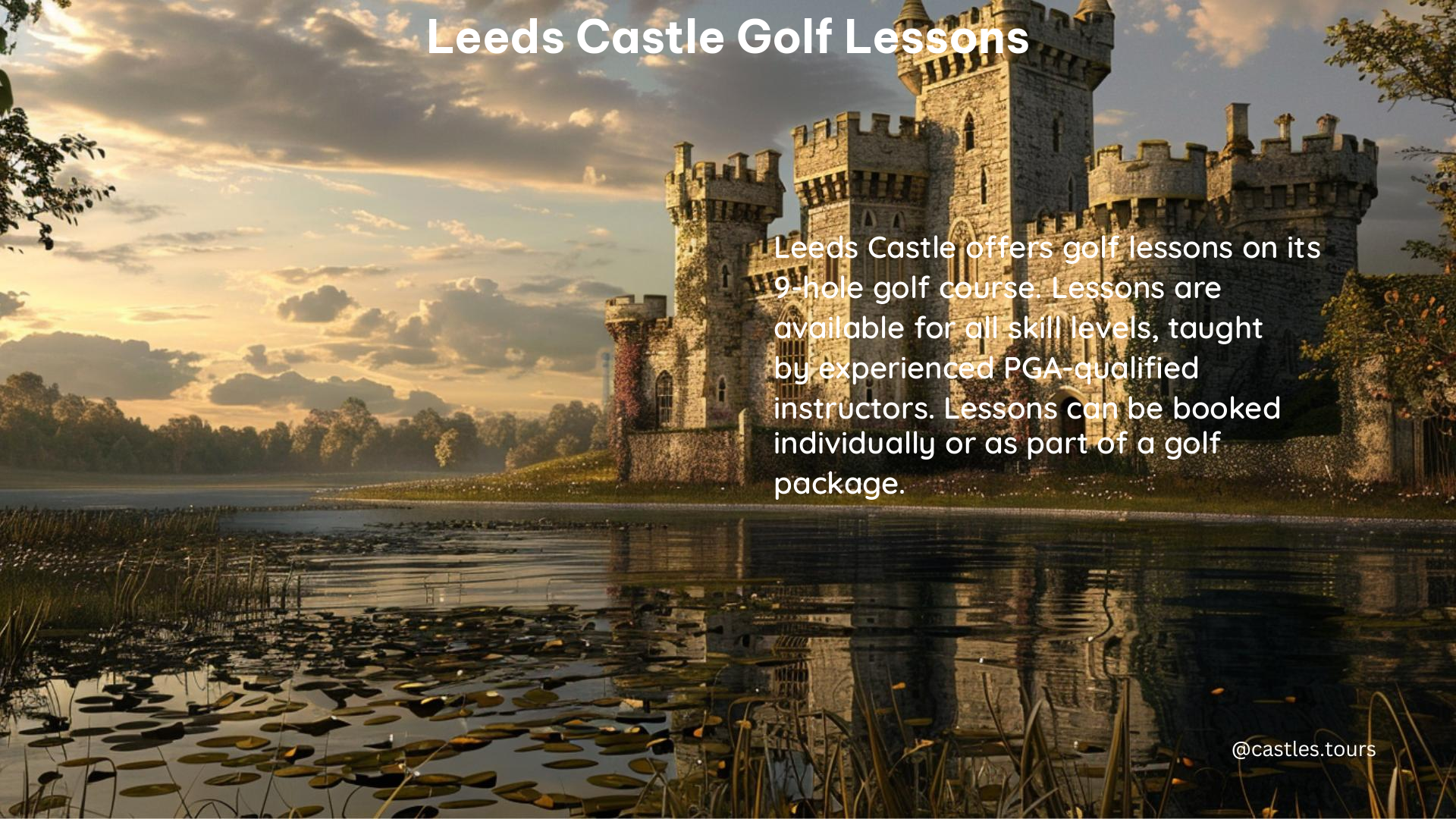 leeds castle golf lessons