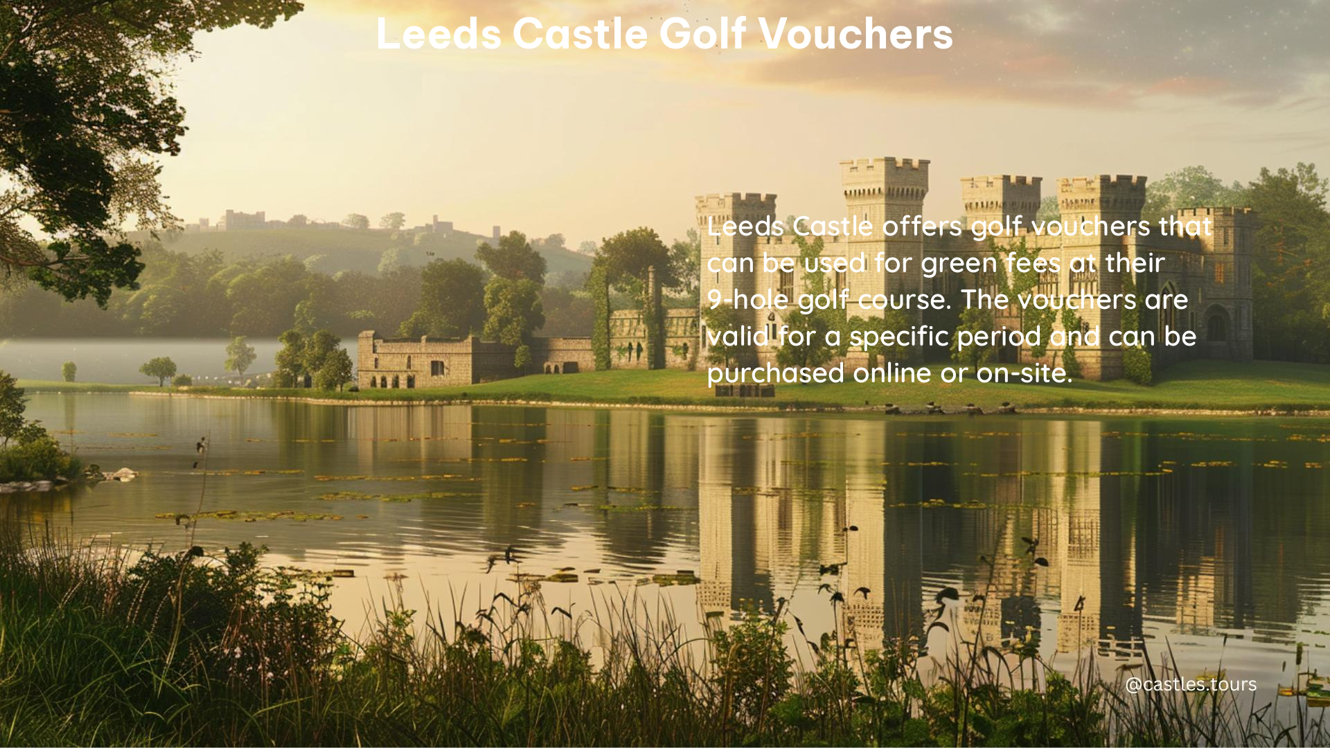 leeds castle golf vouchers