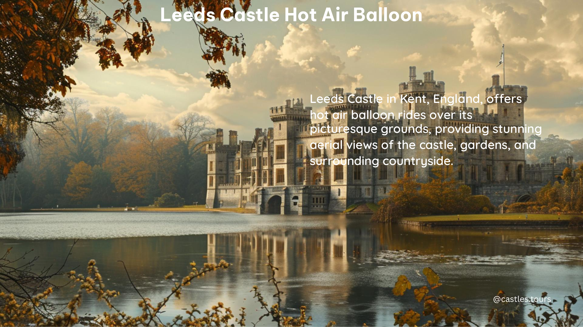 leeds castle hot air balloon 1