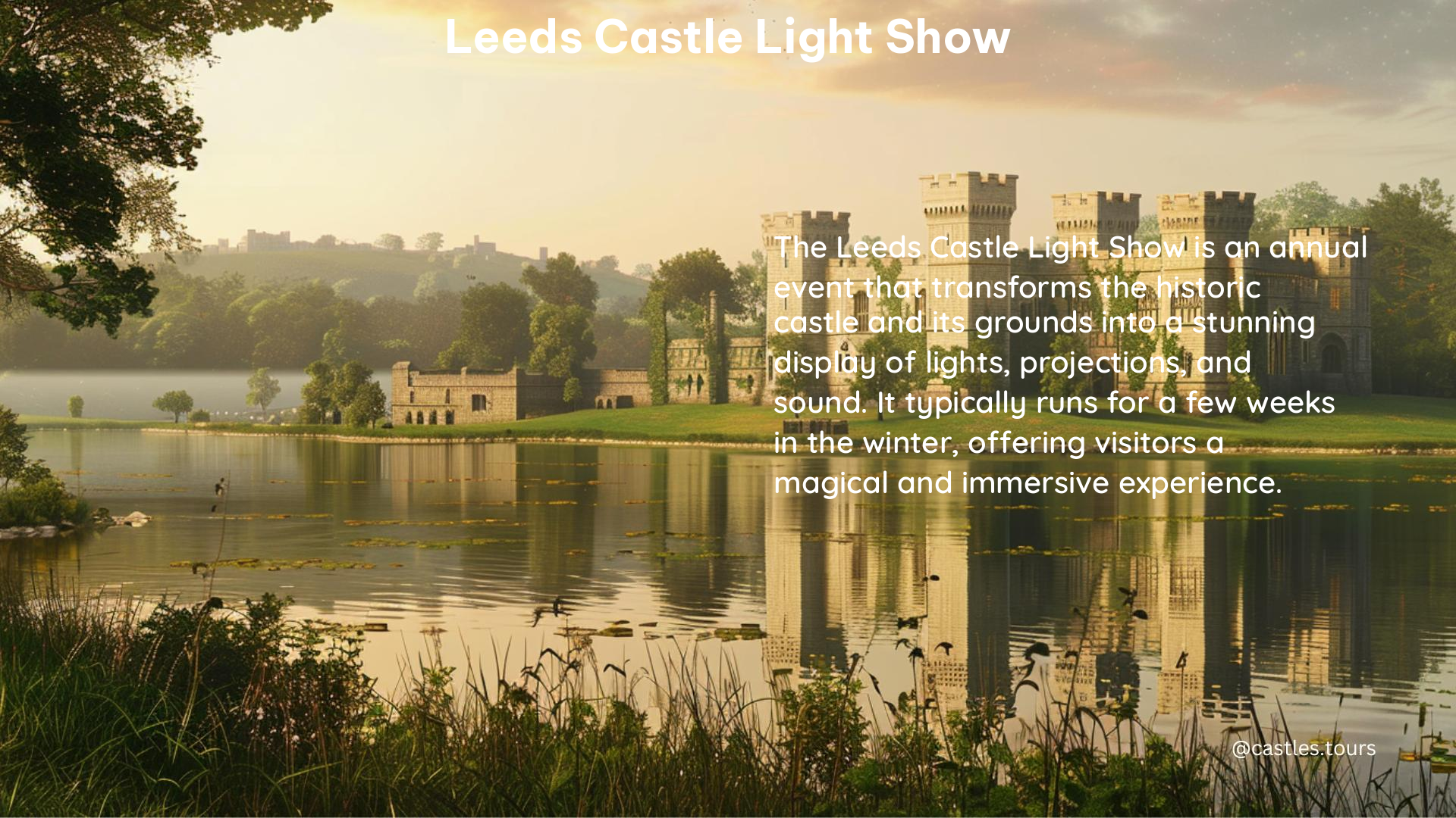 leeds castle light show