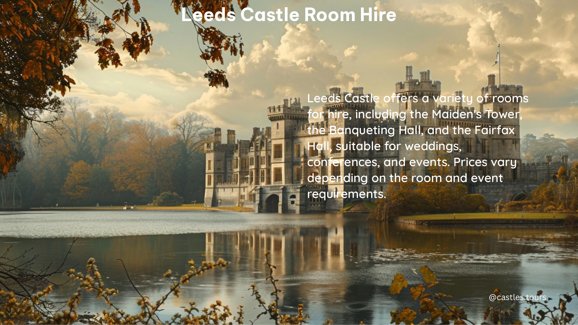 leeds castle room hire