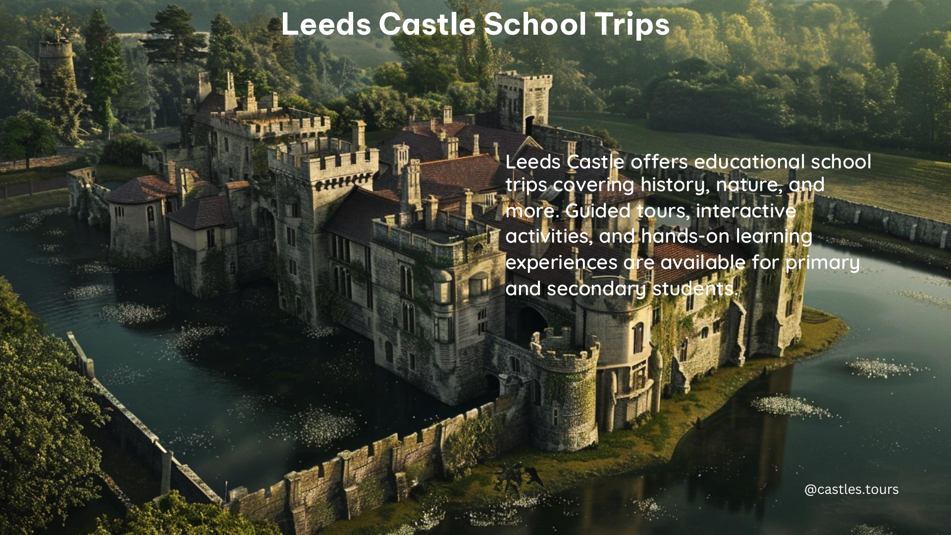 leeds castle school trips