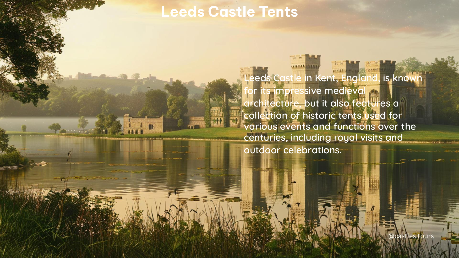 leeds castle tents