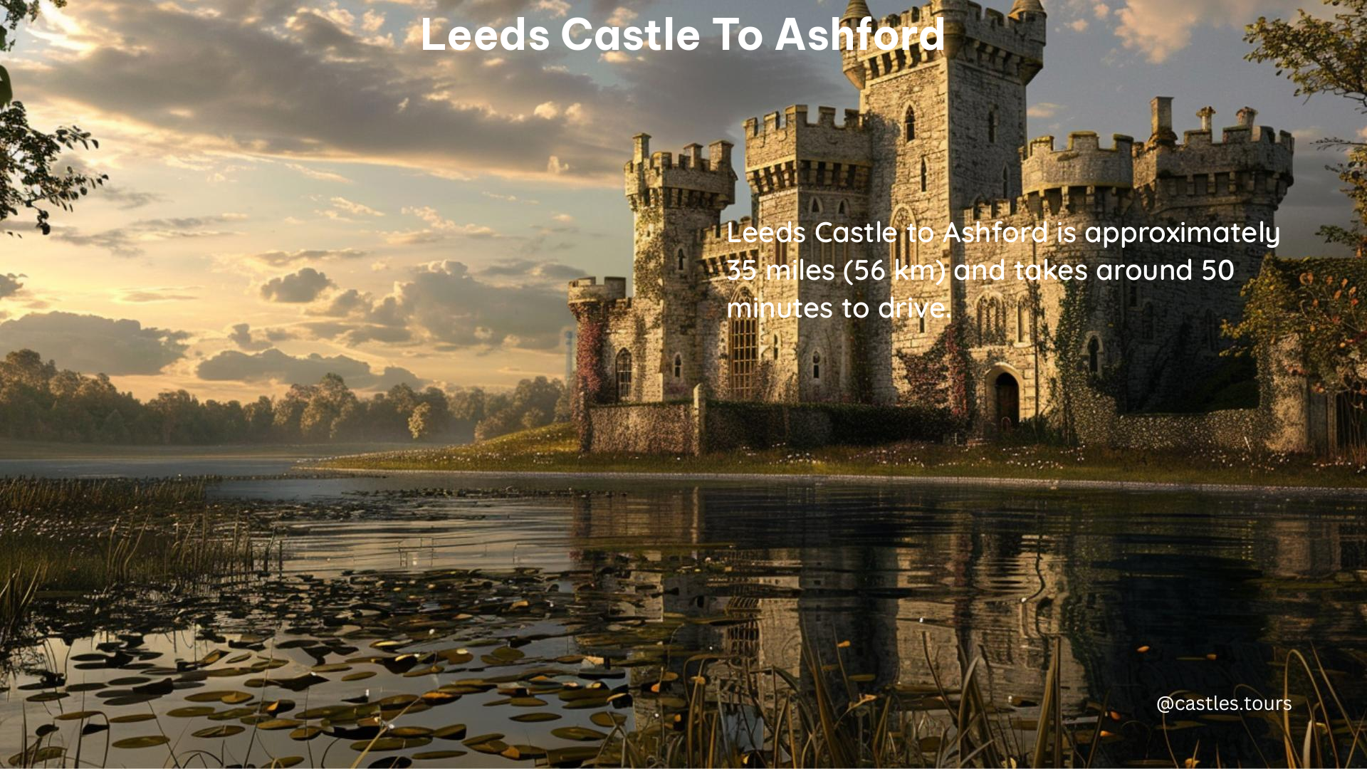 leeds castle to ashford