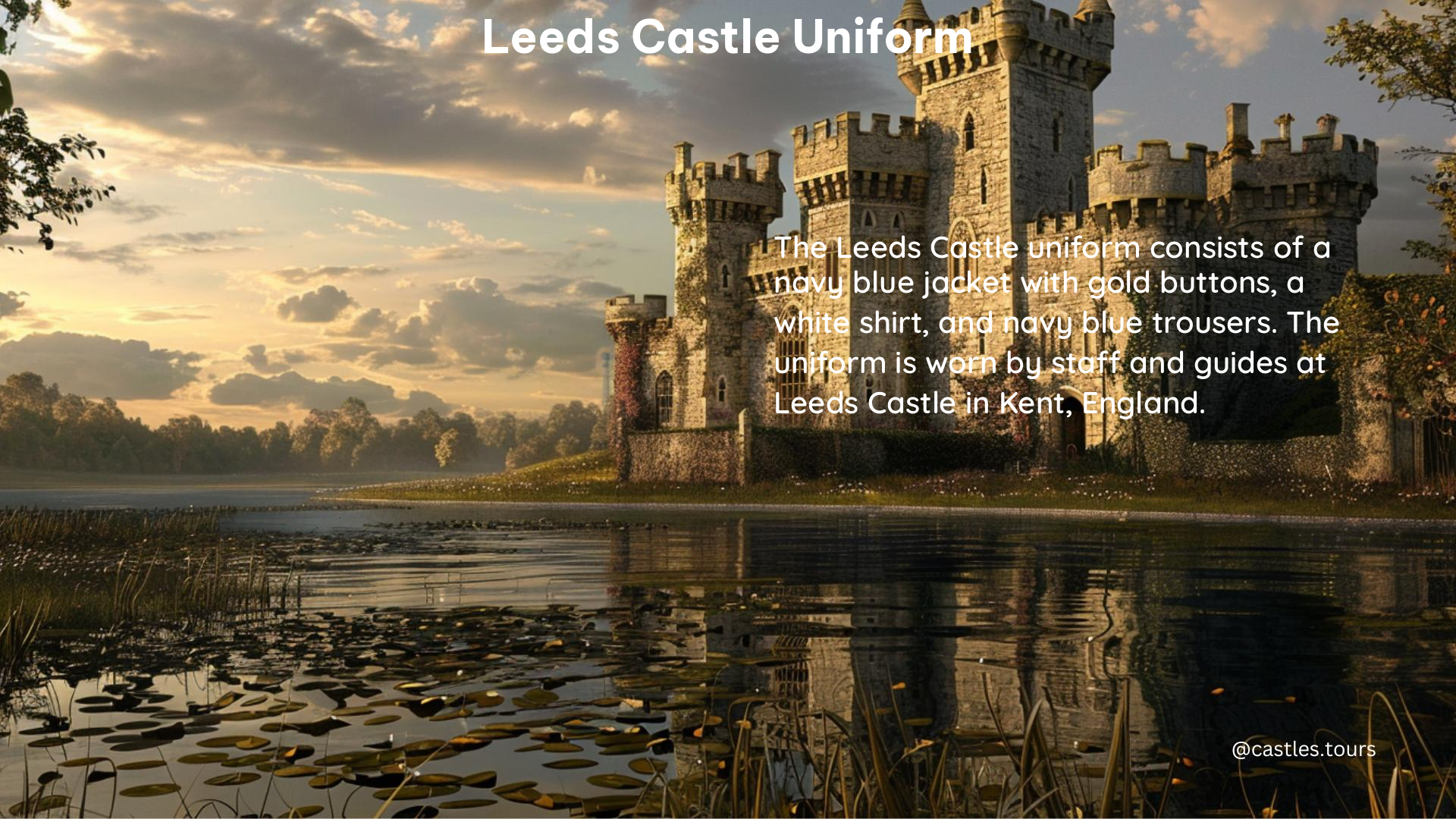 leeds castle uniform