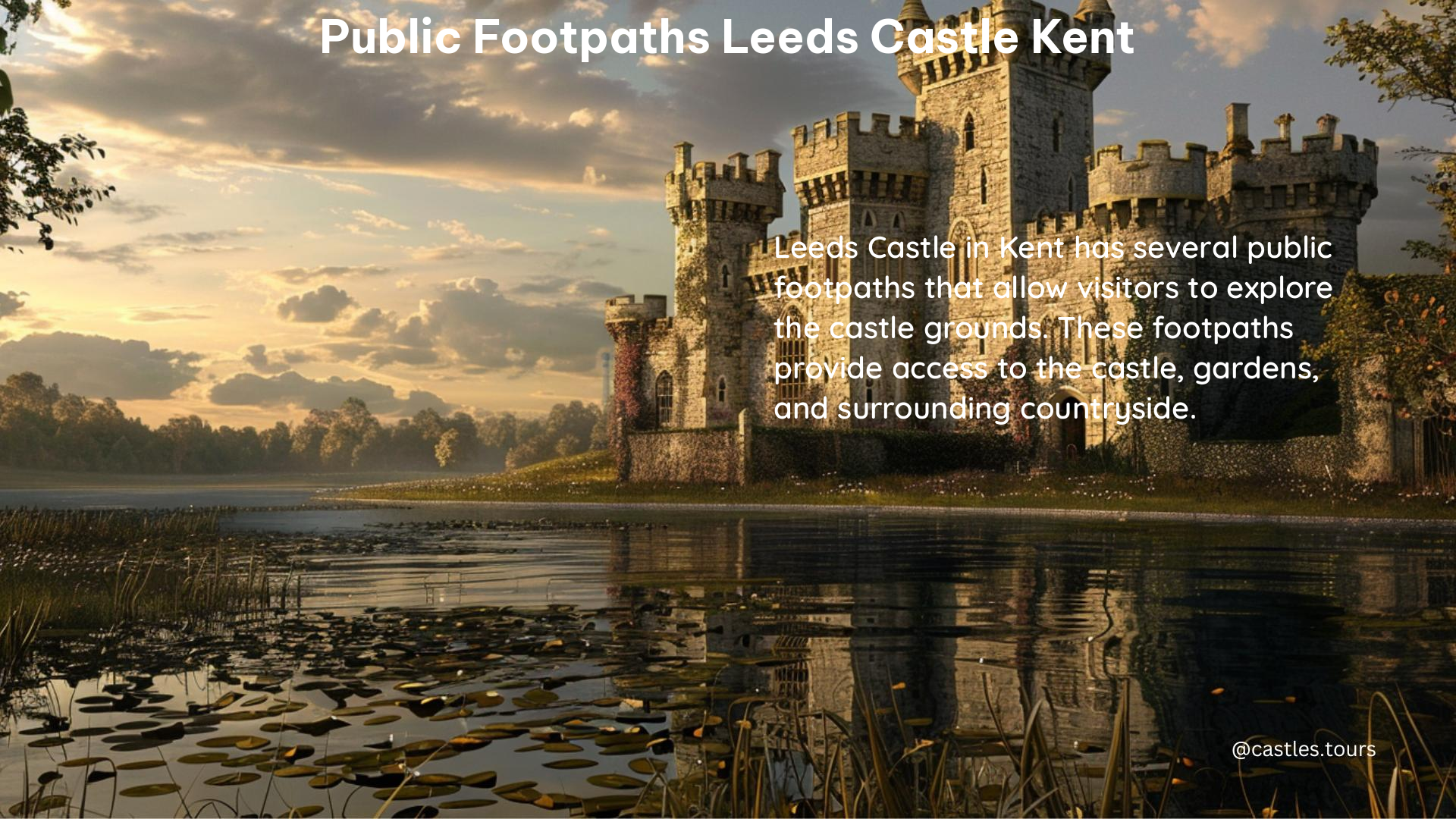 public footpaths leeds castle kent