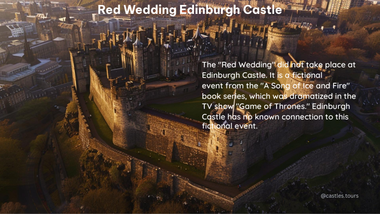 red wedding edinburgh castle