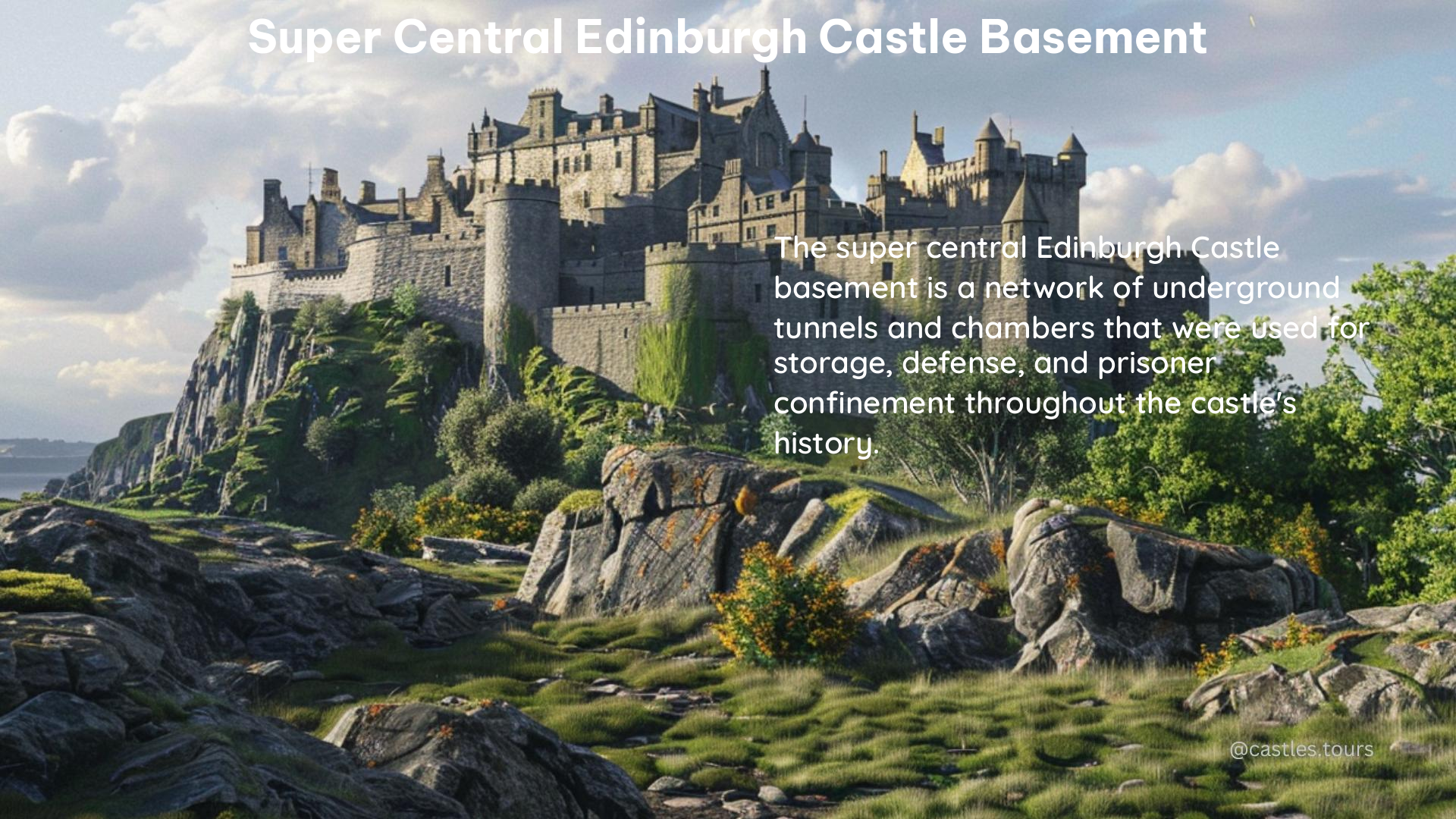 super central edinburgh castle basement