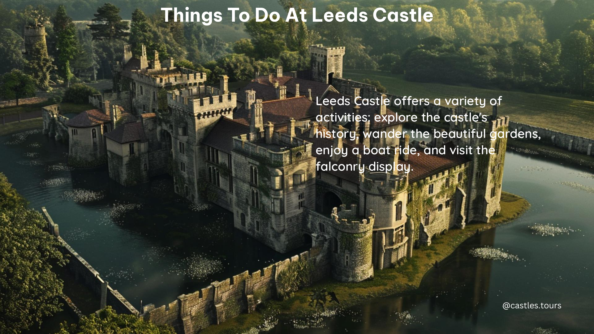 things to do at leeds castle