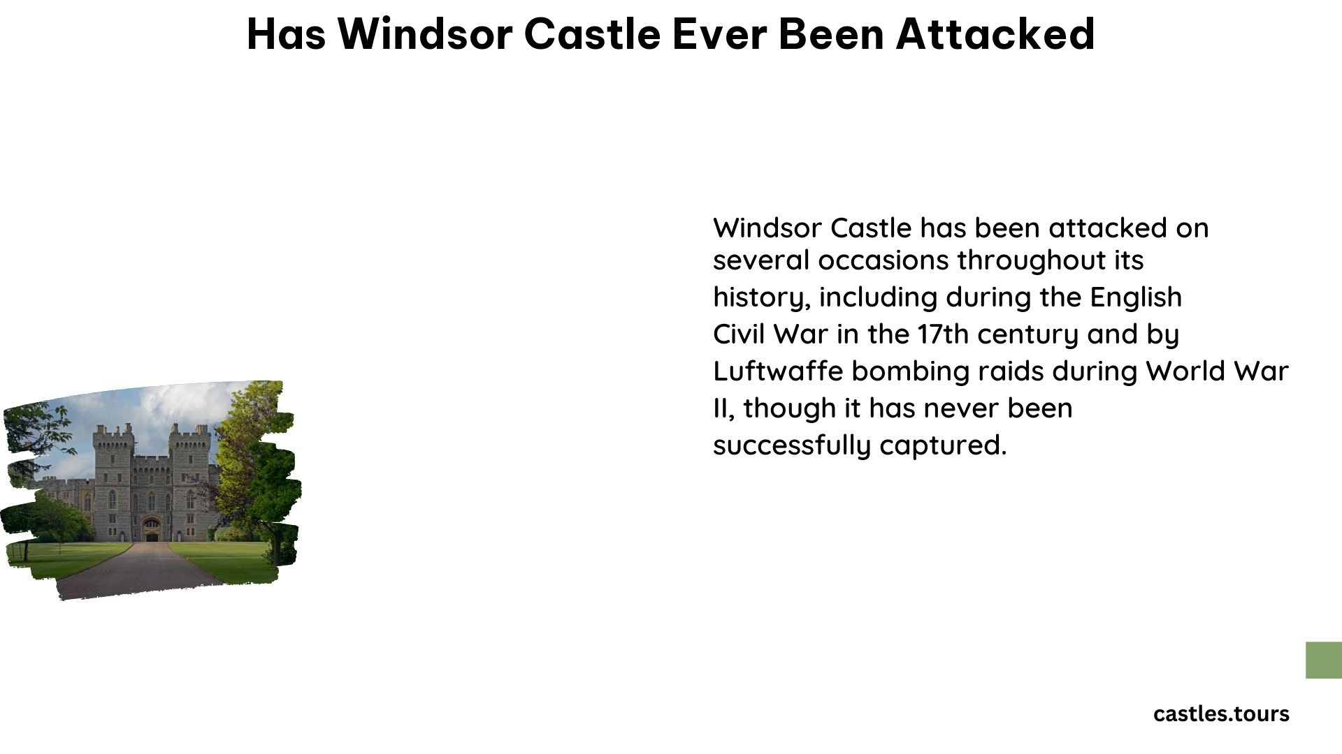 Has Windsor Castle Ever Been Attacked