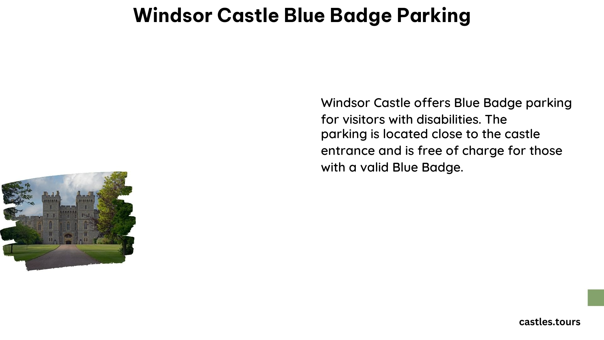 Windsor Castle Blue Badge Parking