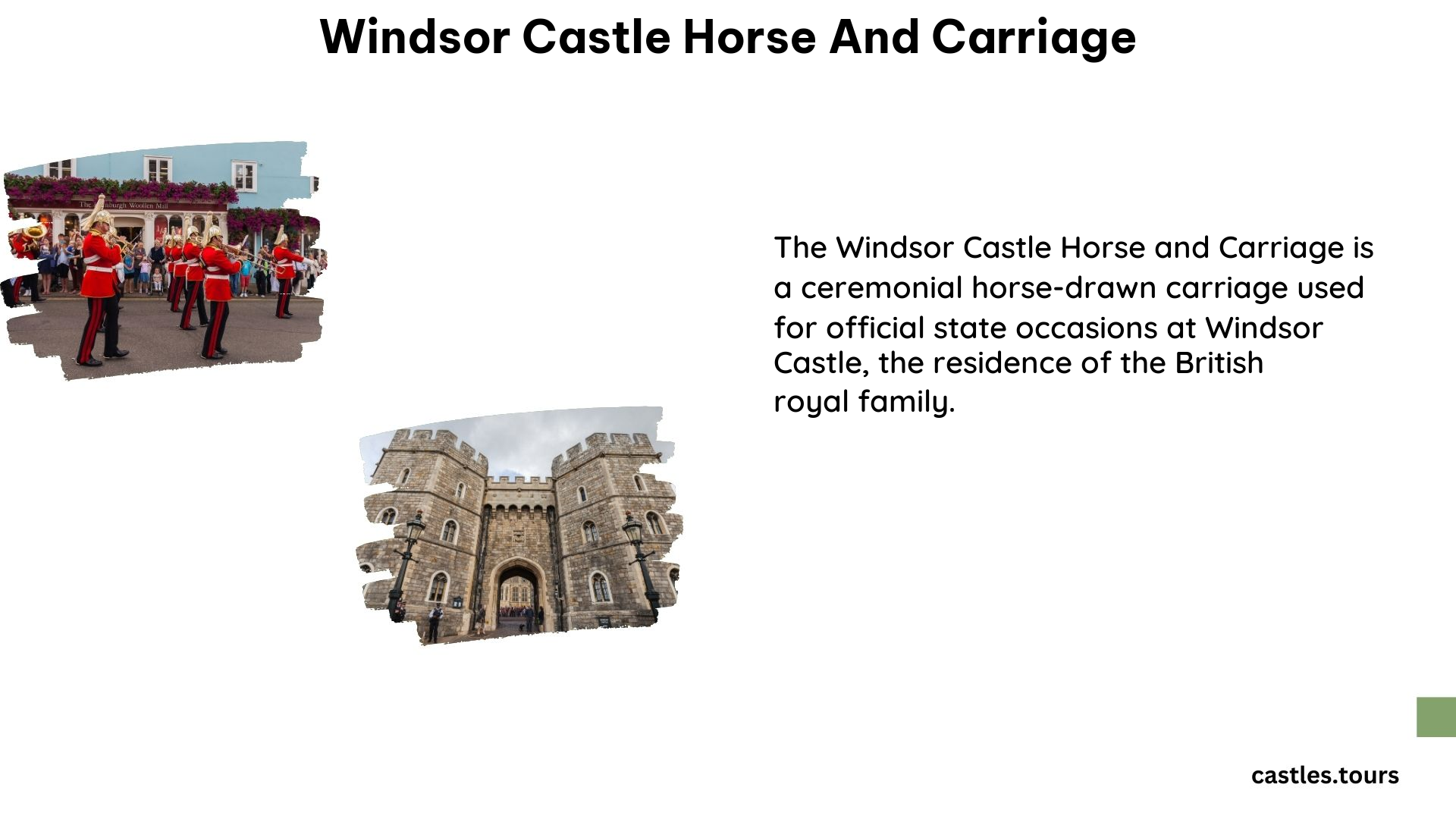 Windsor Castle Horse and Carriage