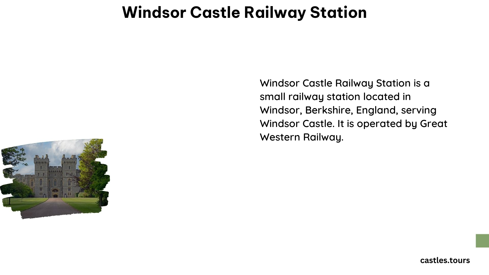 Windsor Castle Railway Station