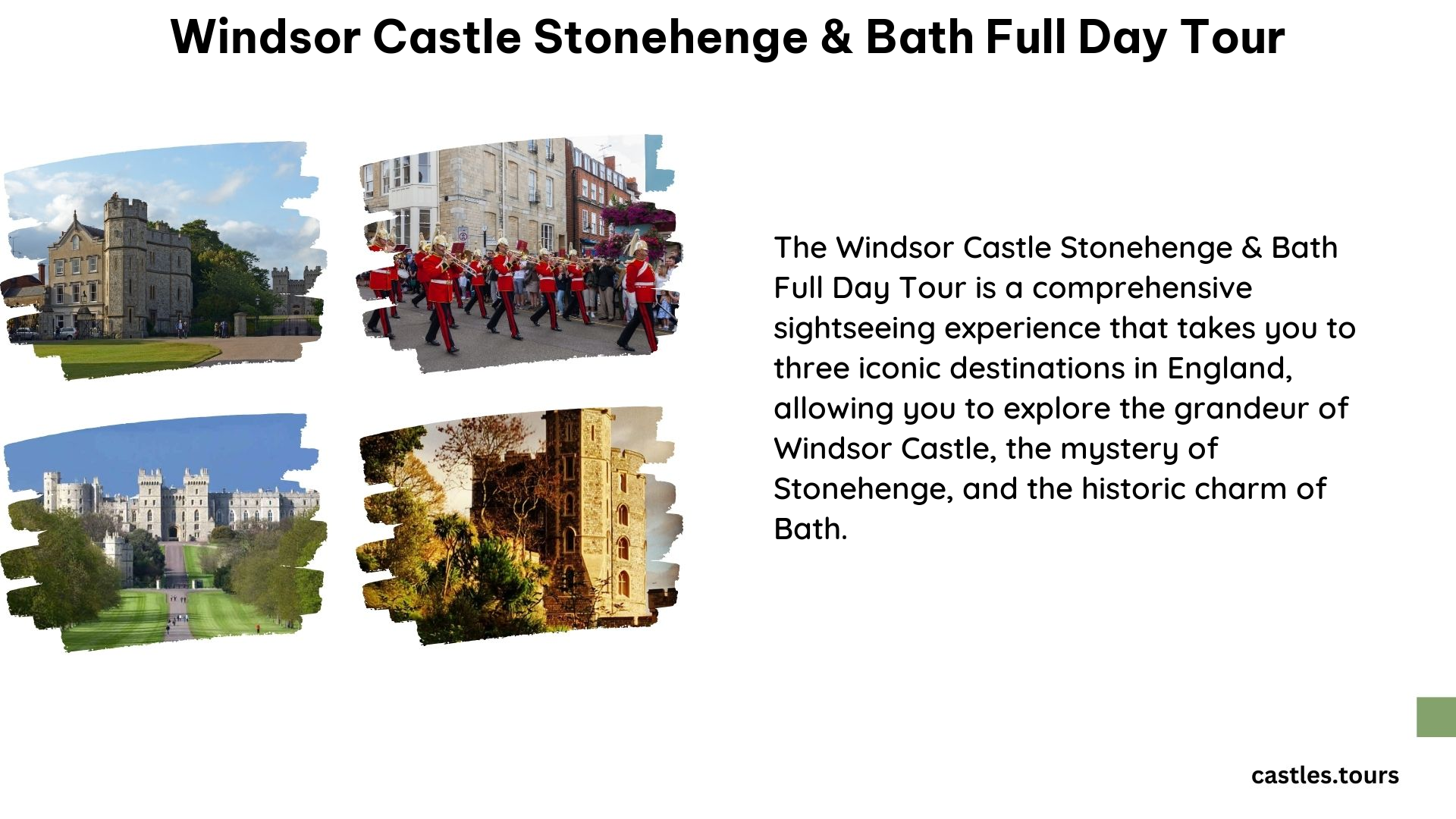 Windsor Castle Stonehenge & Bath Full Day Tour