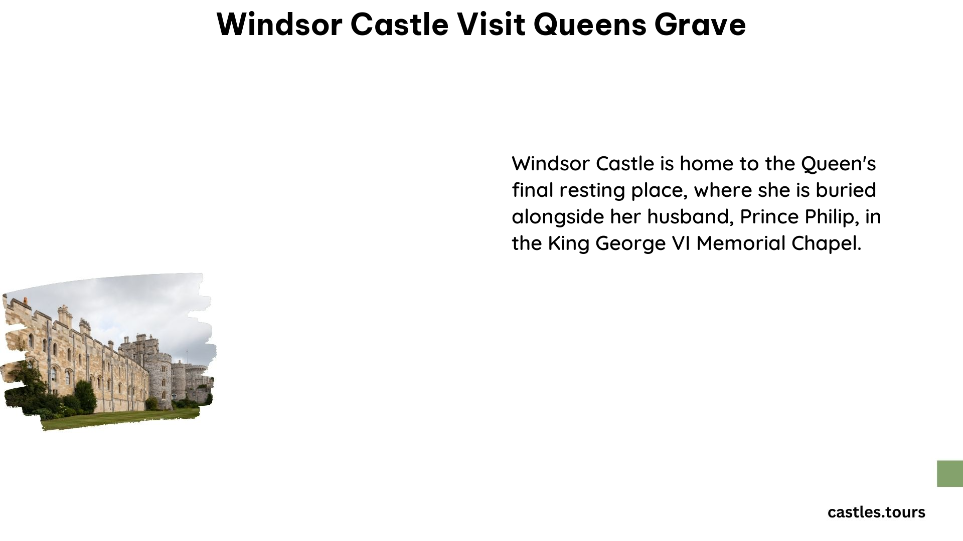 Windsor Castle Visit Queens Grave