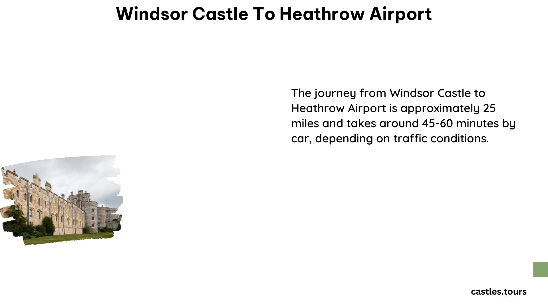 Windsor Castle to Heathrow Airport