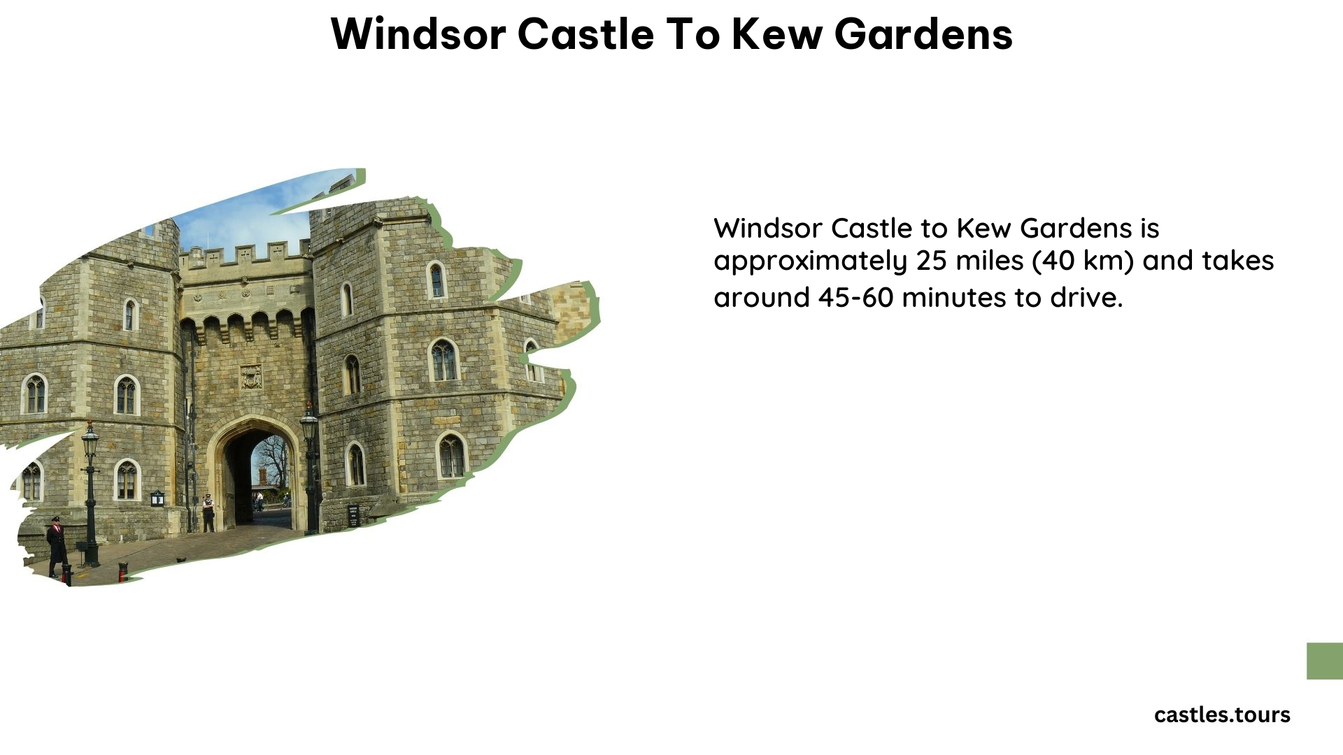 Windsor Castle to Kew Gardens