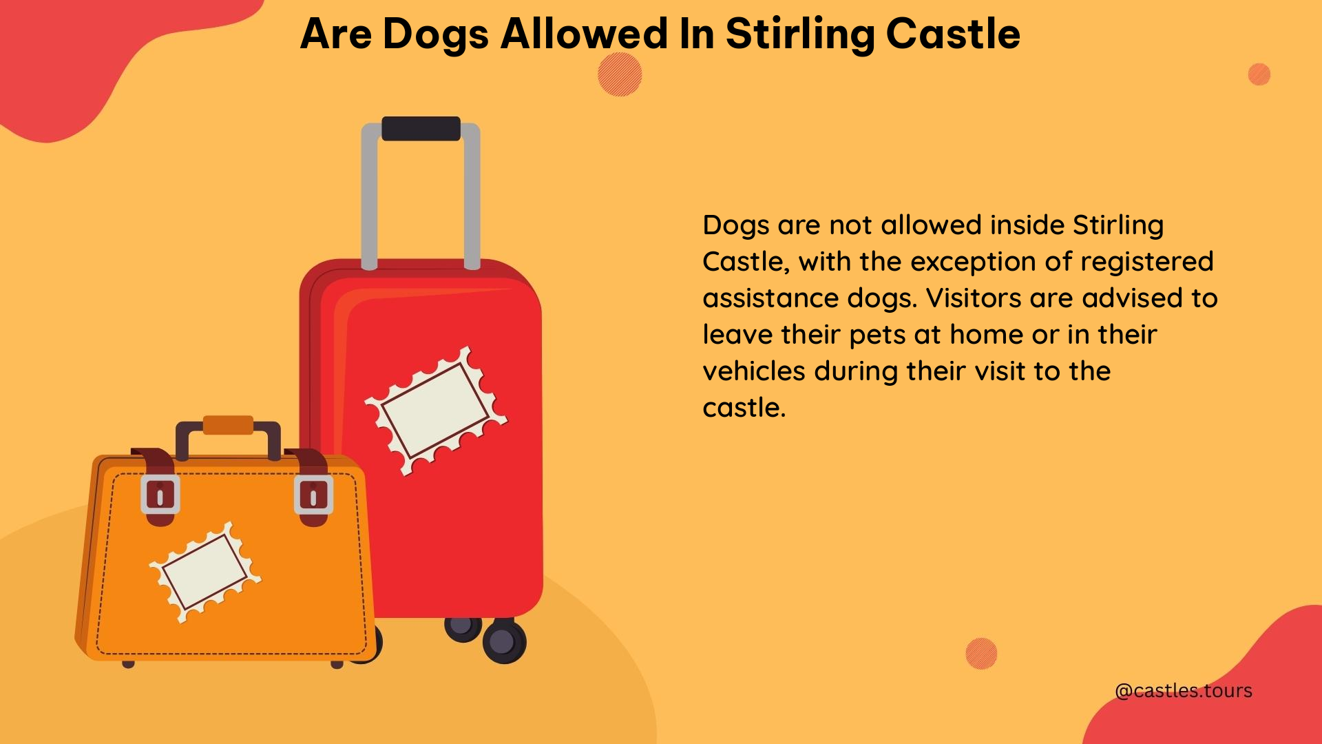 are dogs allowed in stirling castle