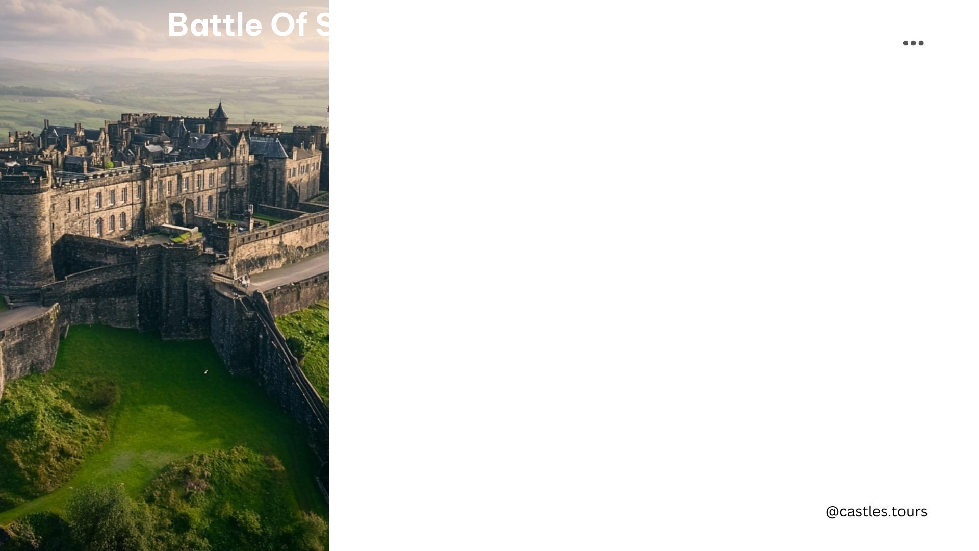 battle of stirling castle robert the bruce