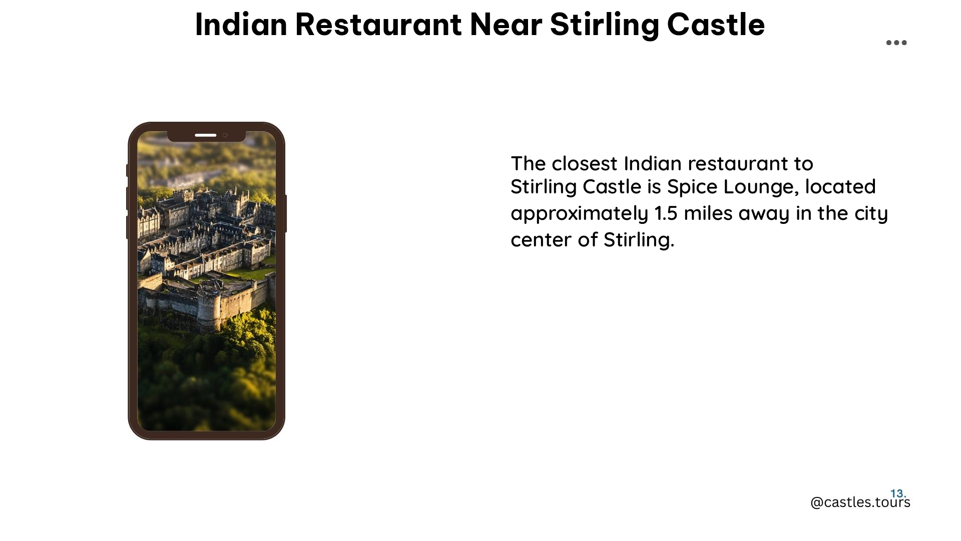 indian restaurant near stirling castle