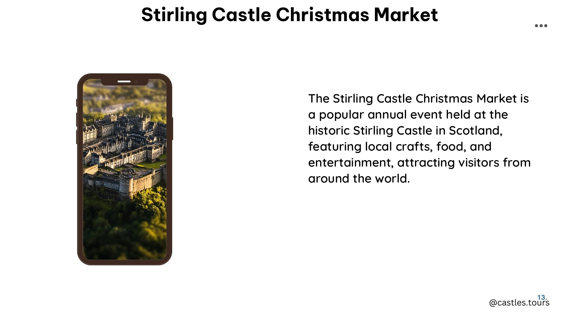 stirling castle christmas market