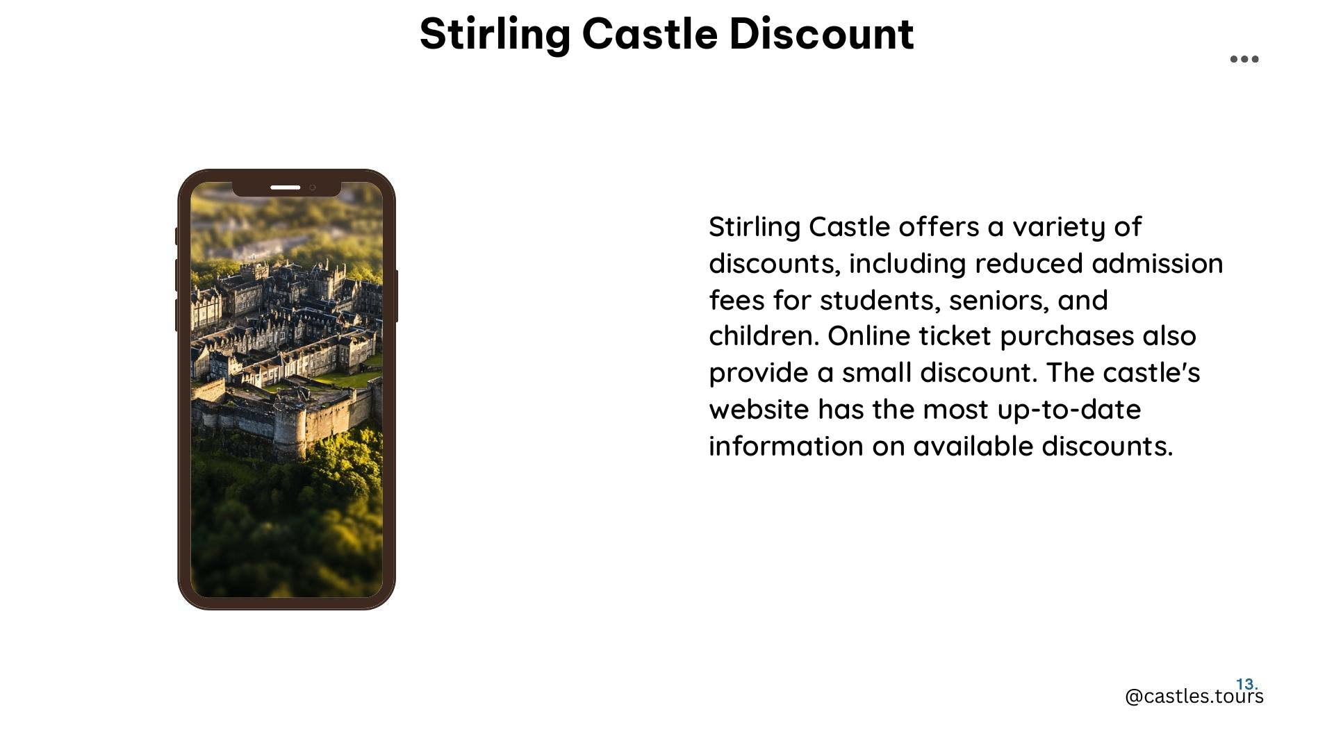 stirling castle discount