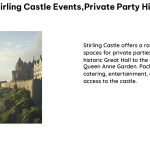 stirling castle eventsprivate party hire