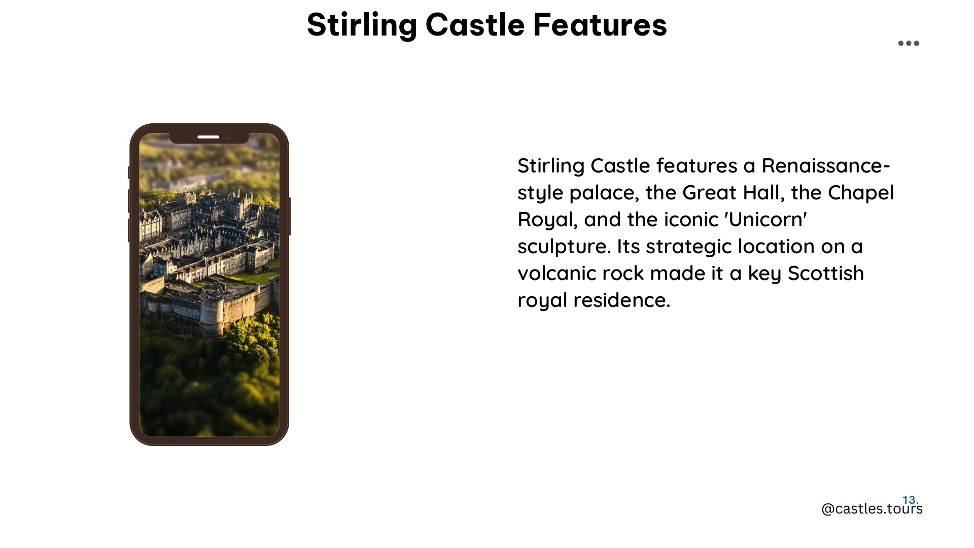 stirling castle features