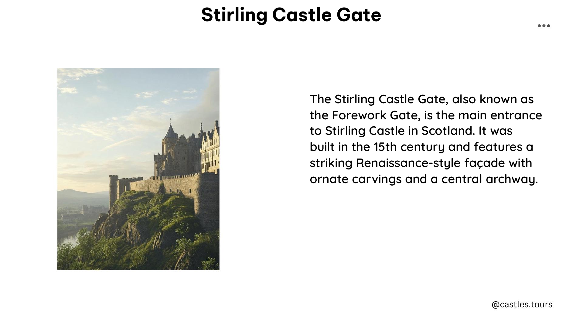 stirling castle gate