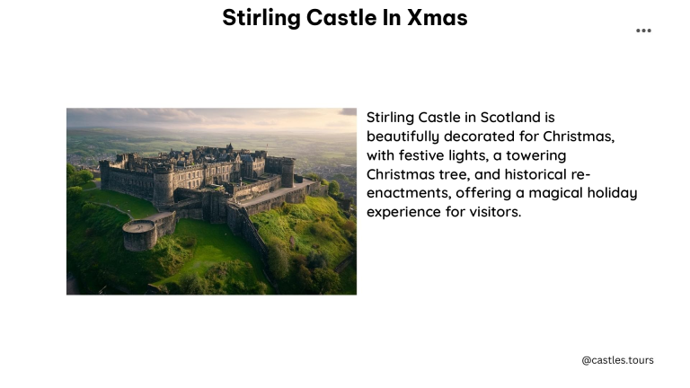 stirling castle in xmas