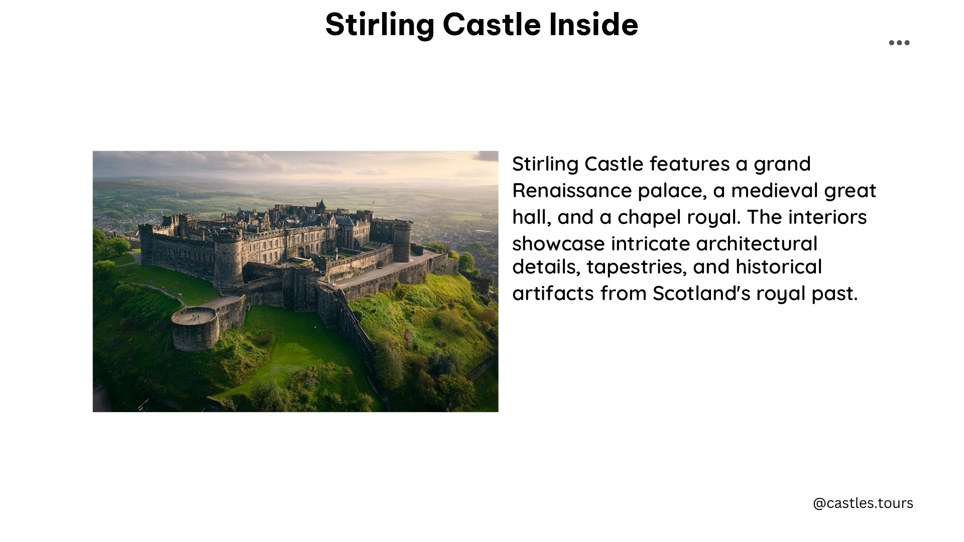 stirling castle inside