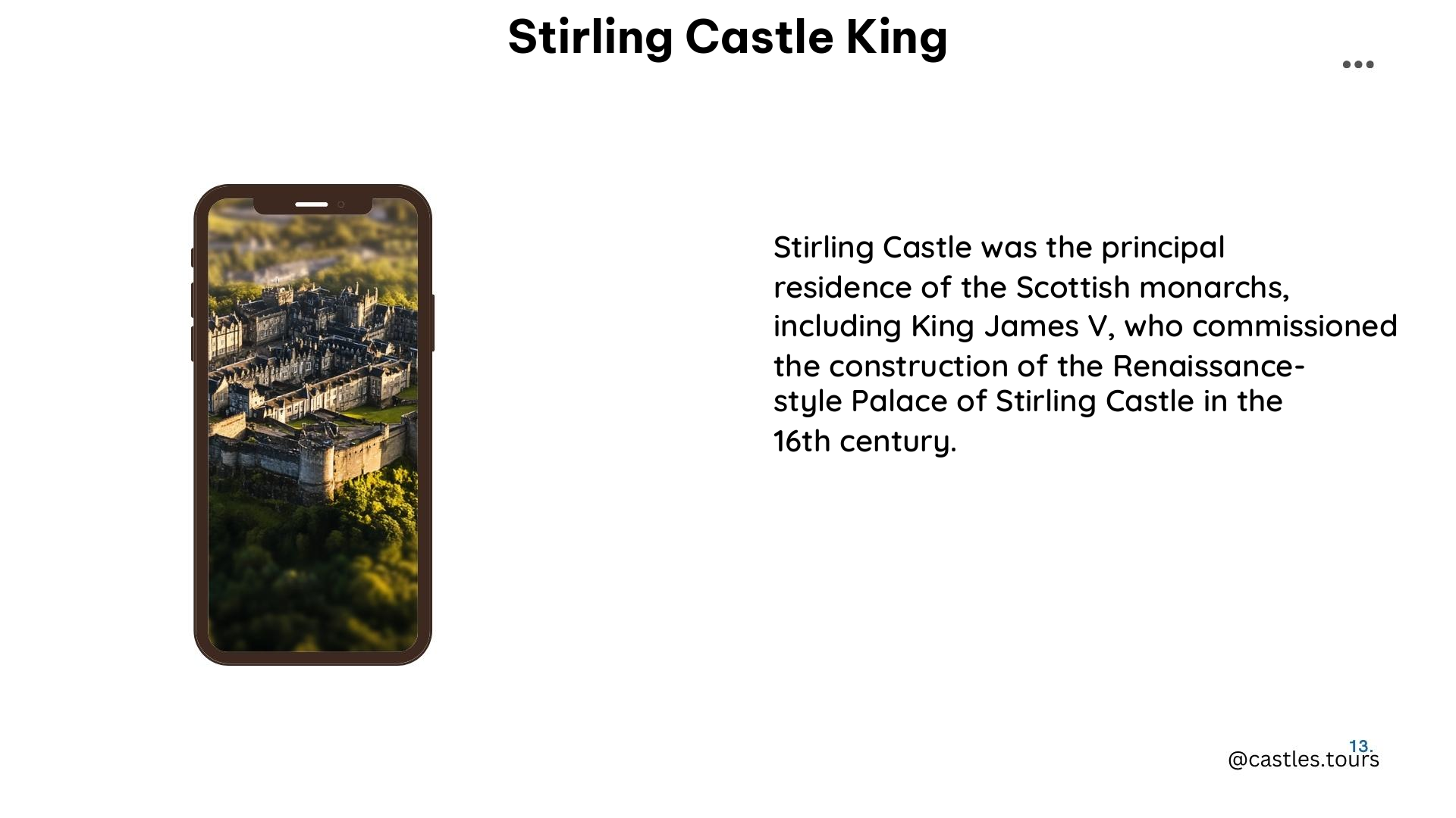 stirling castle king