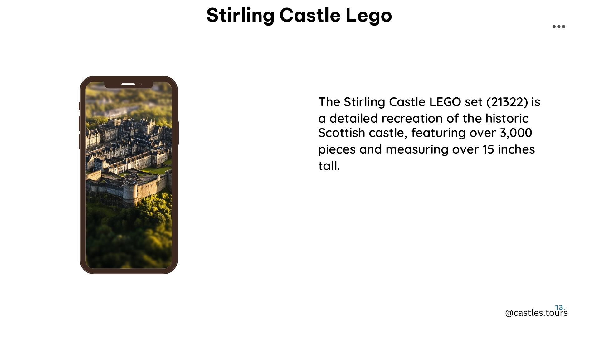 stirling castle lego