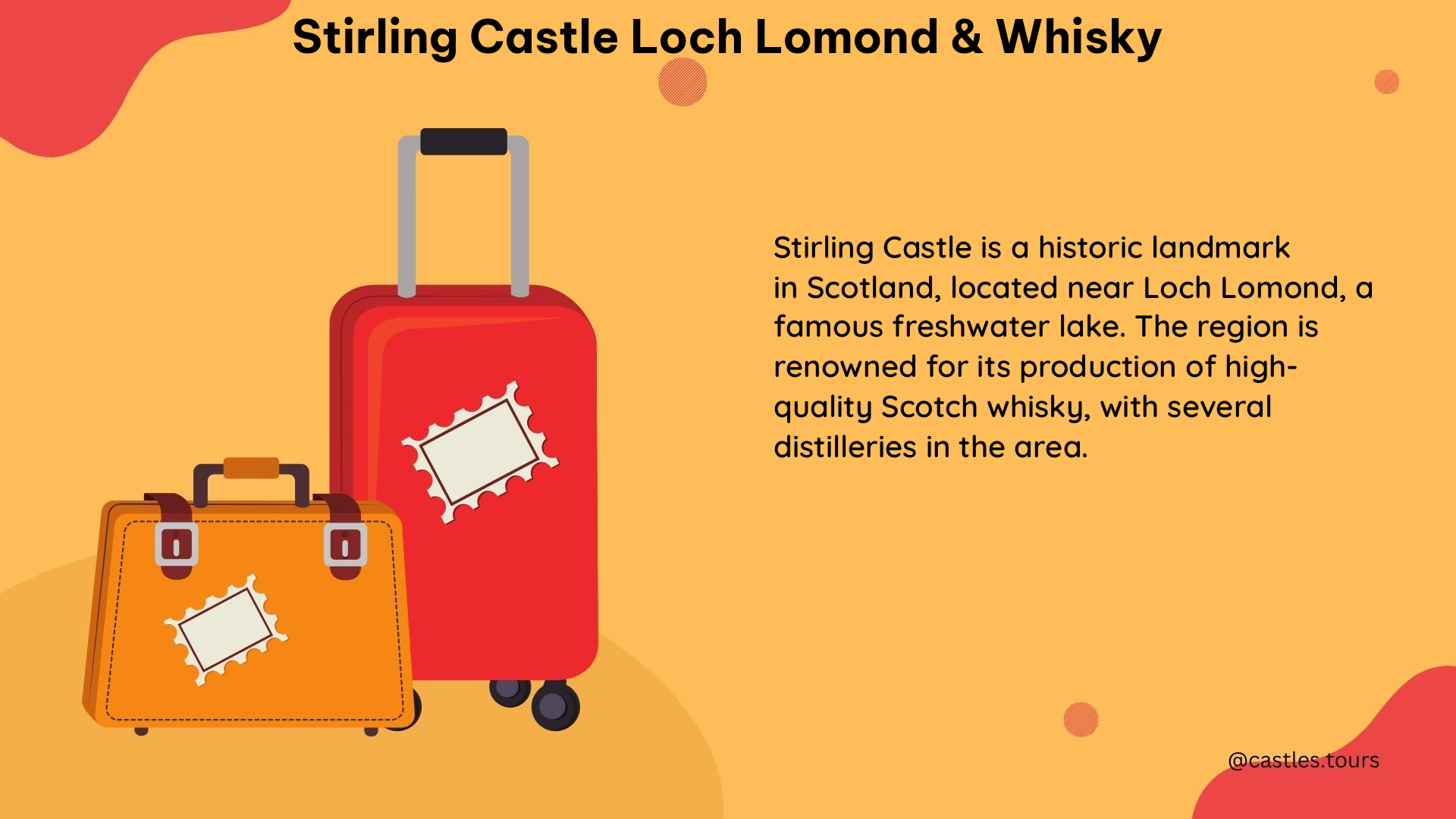 stirling castle loch lomond whisky