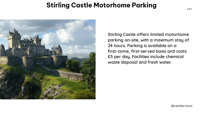 stirling castle motorhome parking