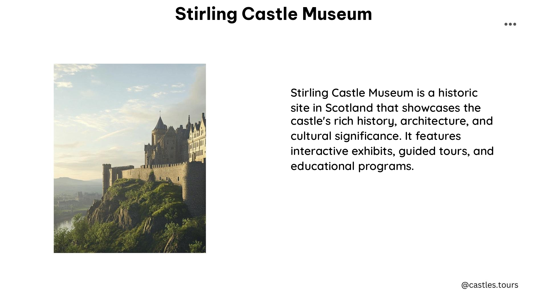 stirling castle museum