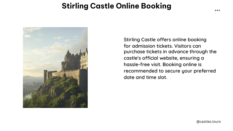 stirling castle online booking