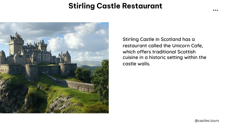 stirling castle restaurant