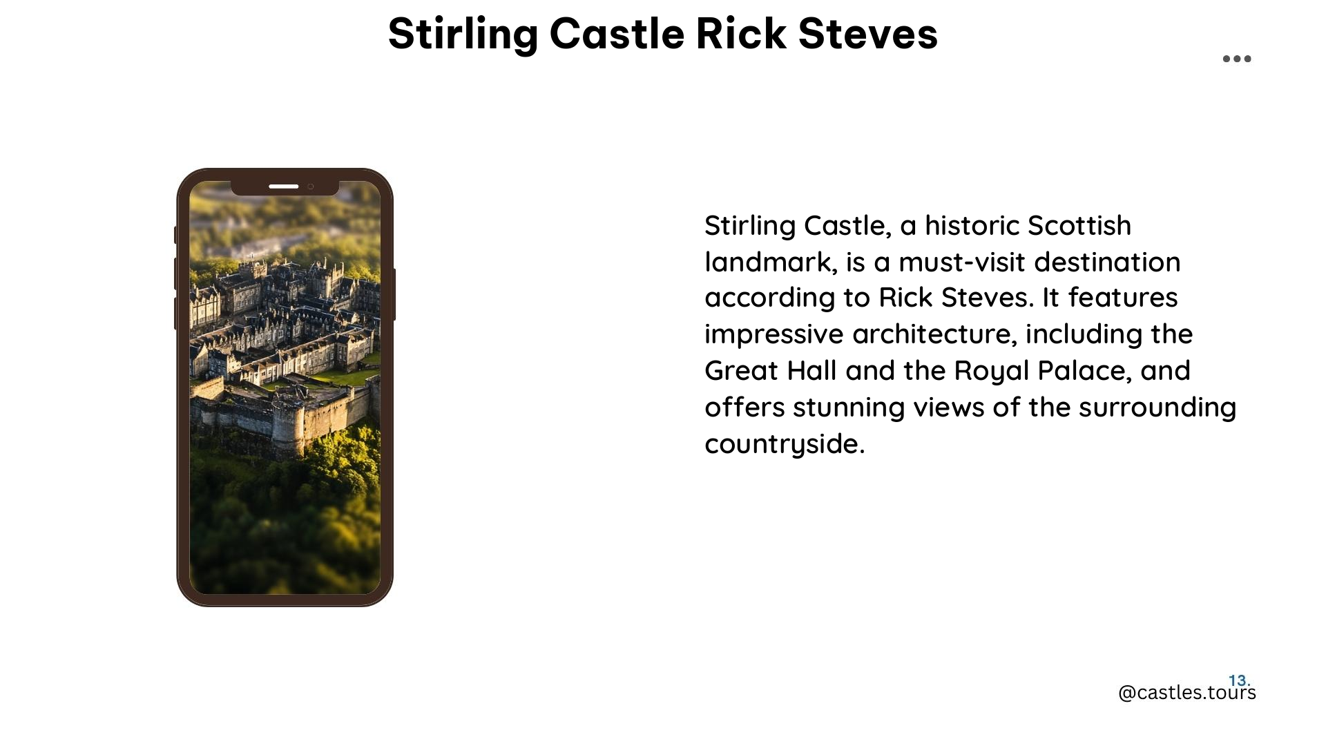 stirling castle rick steves