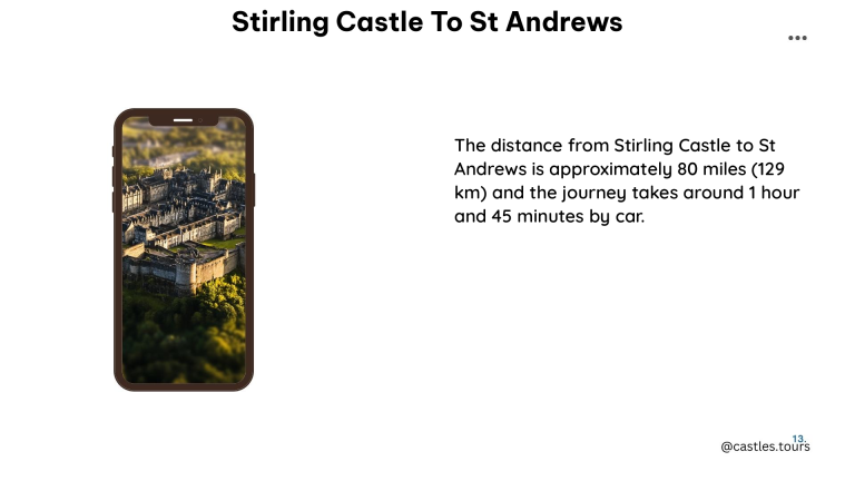 stirling castle to st andrews