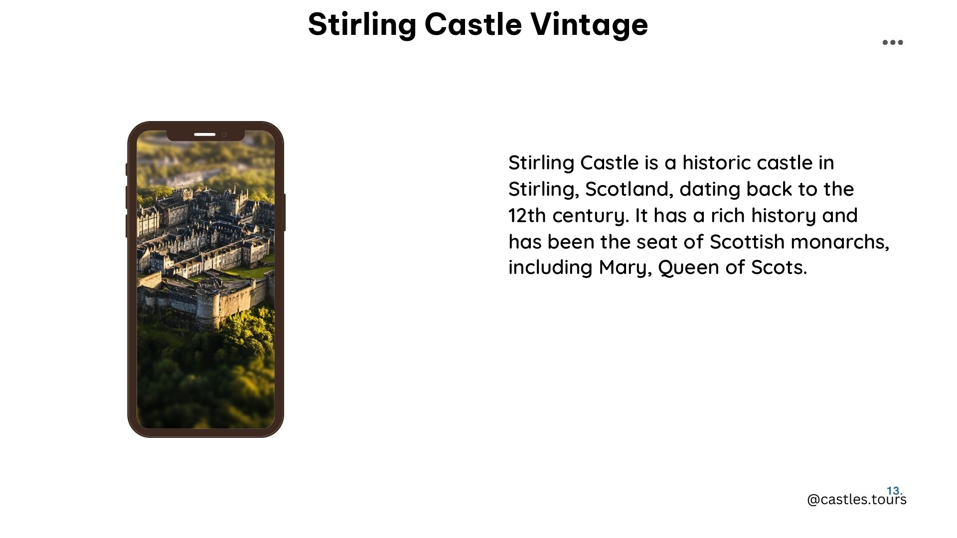 stirling castle vintage