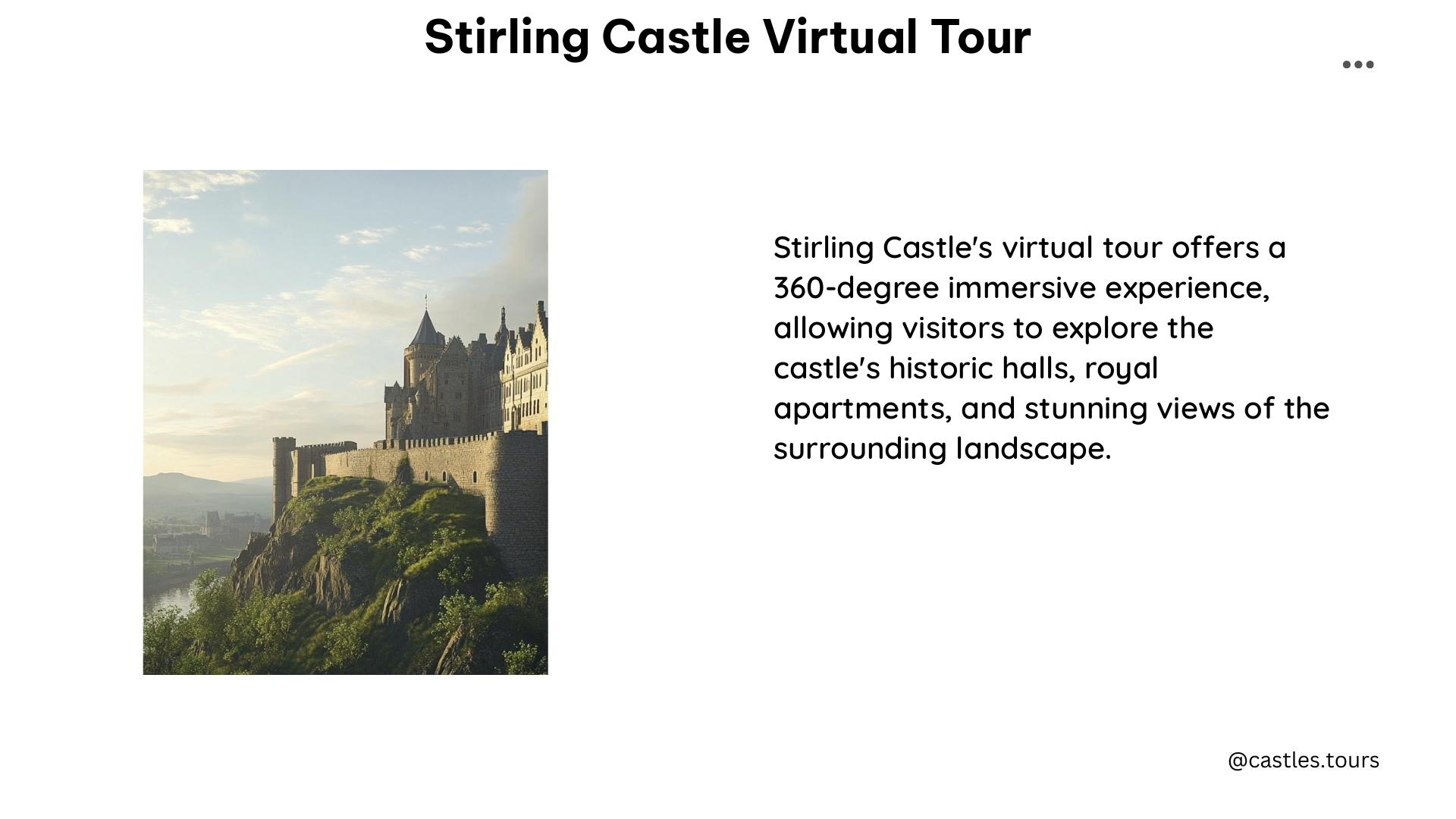 stirling castle virtual tour