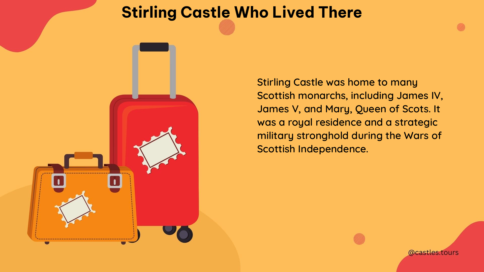 stirling castle who lived there