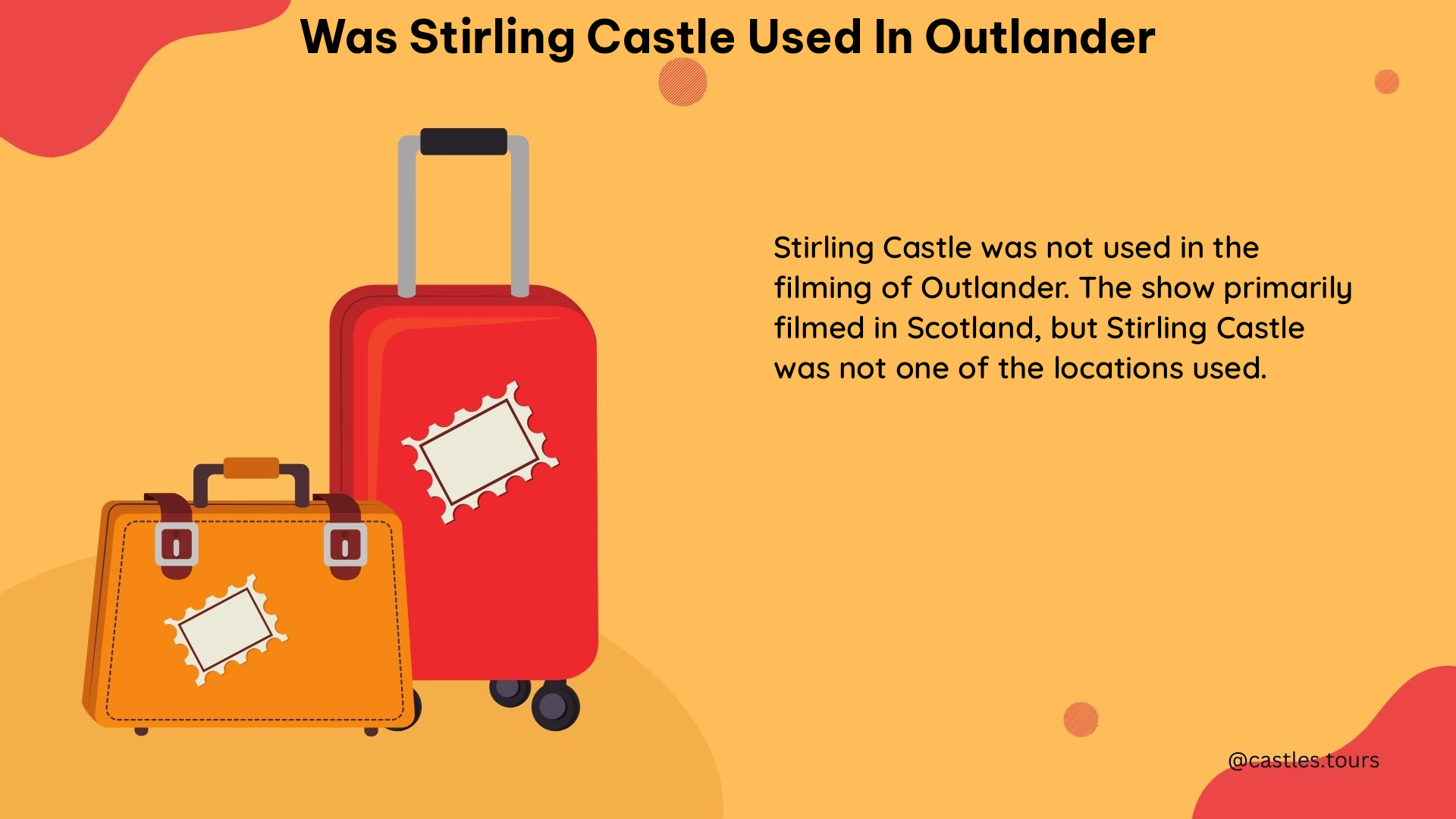 was stirling castle used in outlander