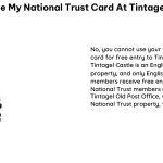 Can I Use My National Trust Card at Tintagel Castle