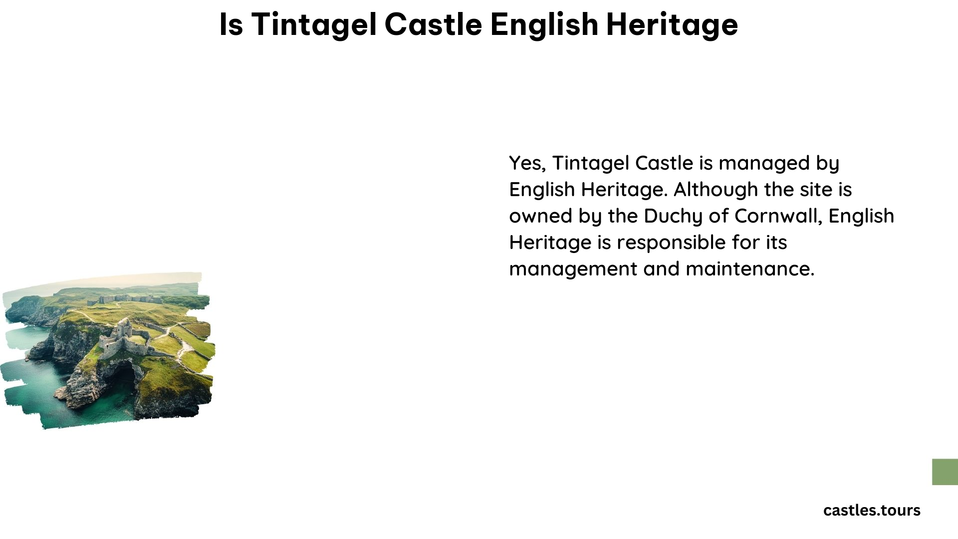 Is Tintagel Castle English Heritage