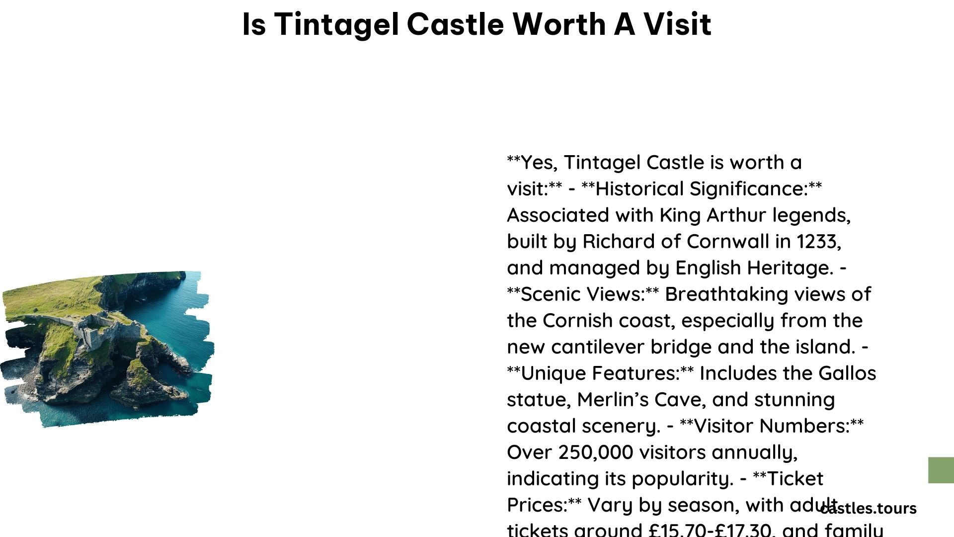 Is Tintagel Castle Worth a Visit