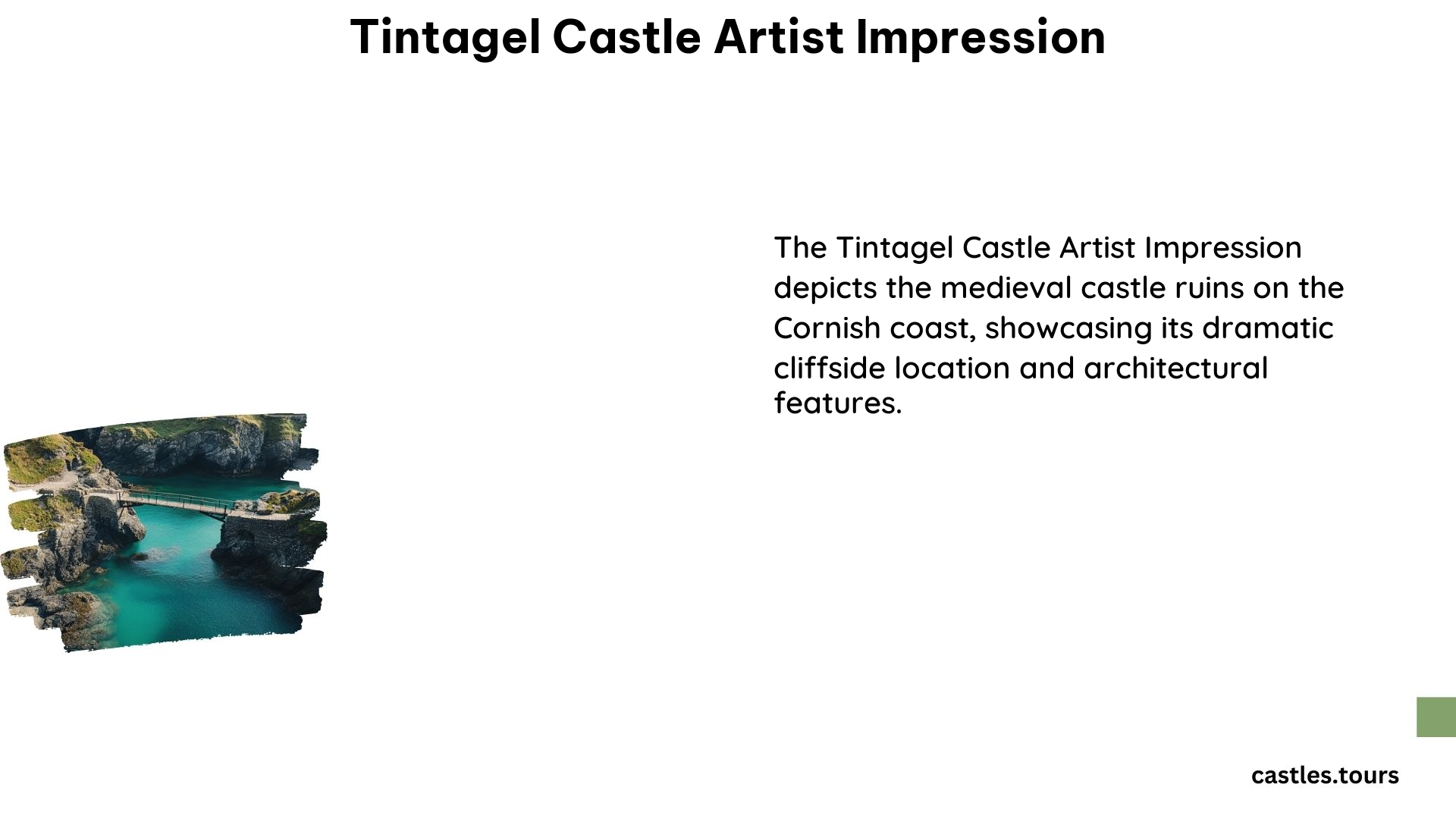 Tintagel Castle Artist Impression